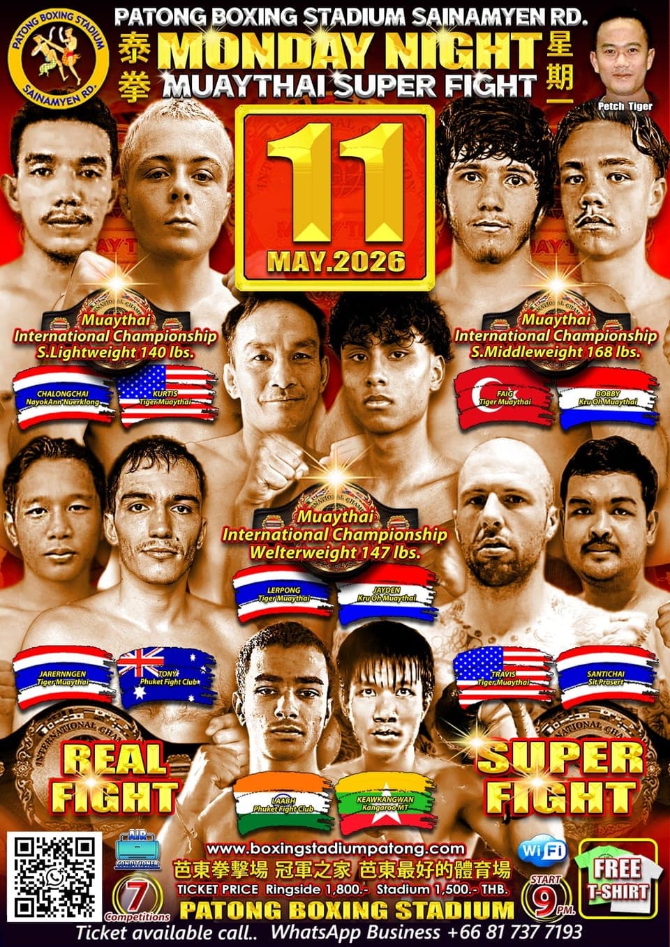 MUAYTHAI SUPER FIGHT 11 MAY 2026