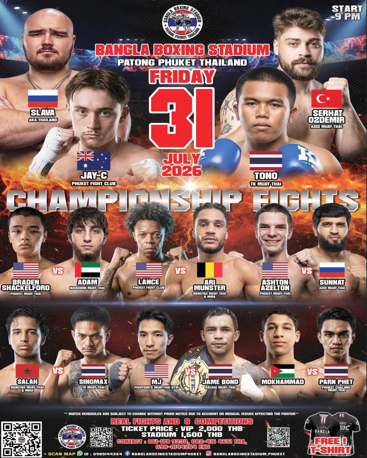 CHAMPIONSHIP FIGHTS 31 JULY 2026 banner