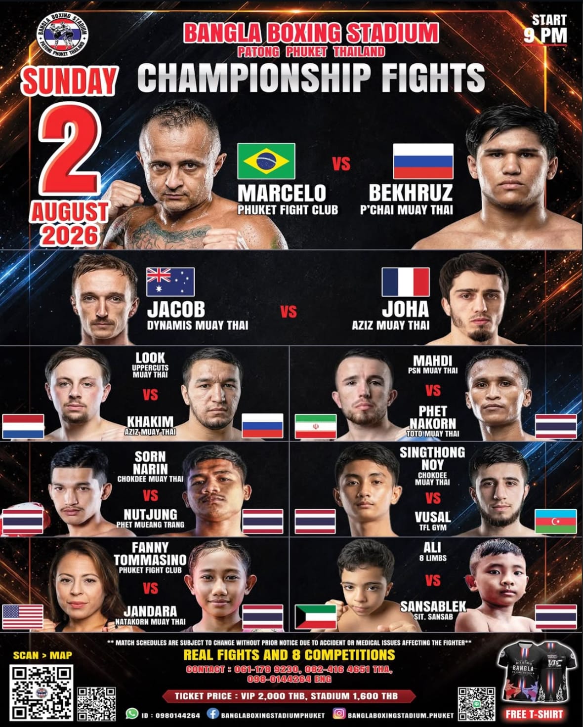 Championship Fights 2 AUGUST 2026 banner