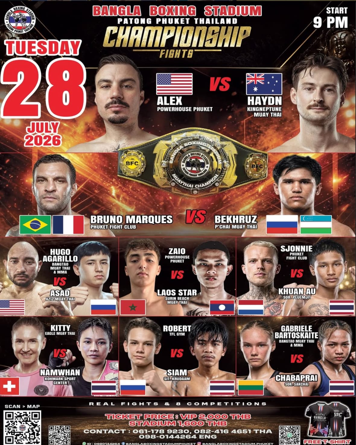 BANGLA BOXING STADIUM CHAMPIONSHIP FIGHTS 28 JULY 2026 banner