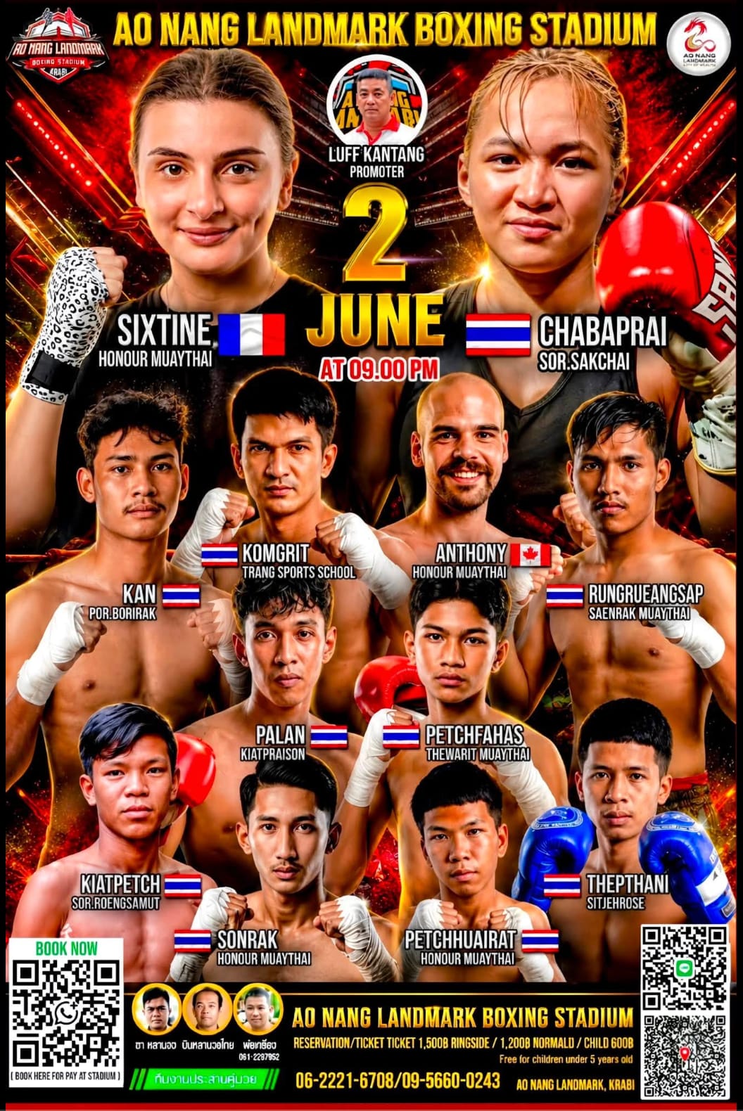 AO NANG LANDMARK BOXING STADIUM 2 JUNE 2024