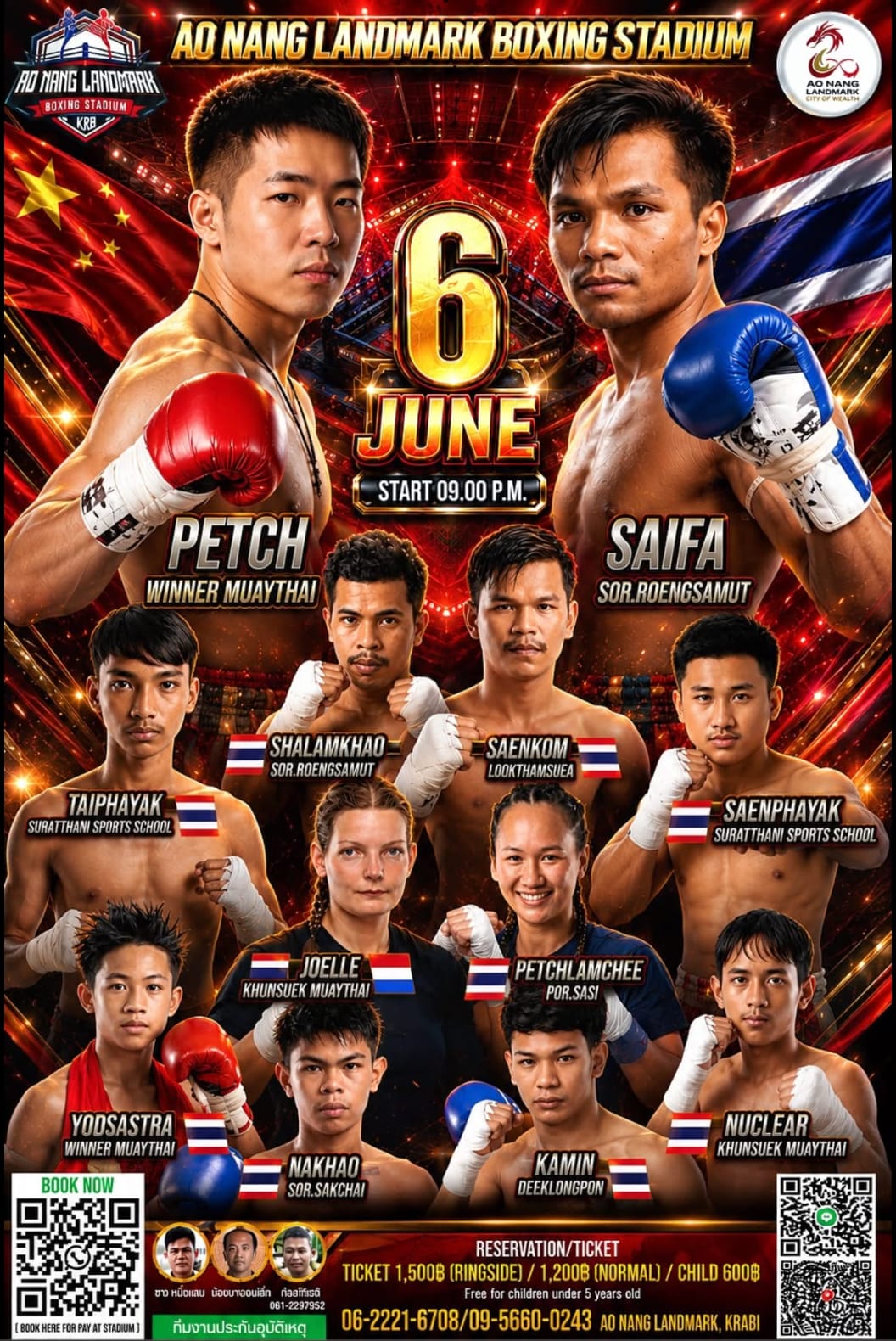 AO NANG LANDMARK BOXING STADIUM 6 JUNE 2024