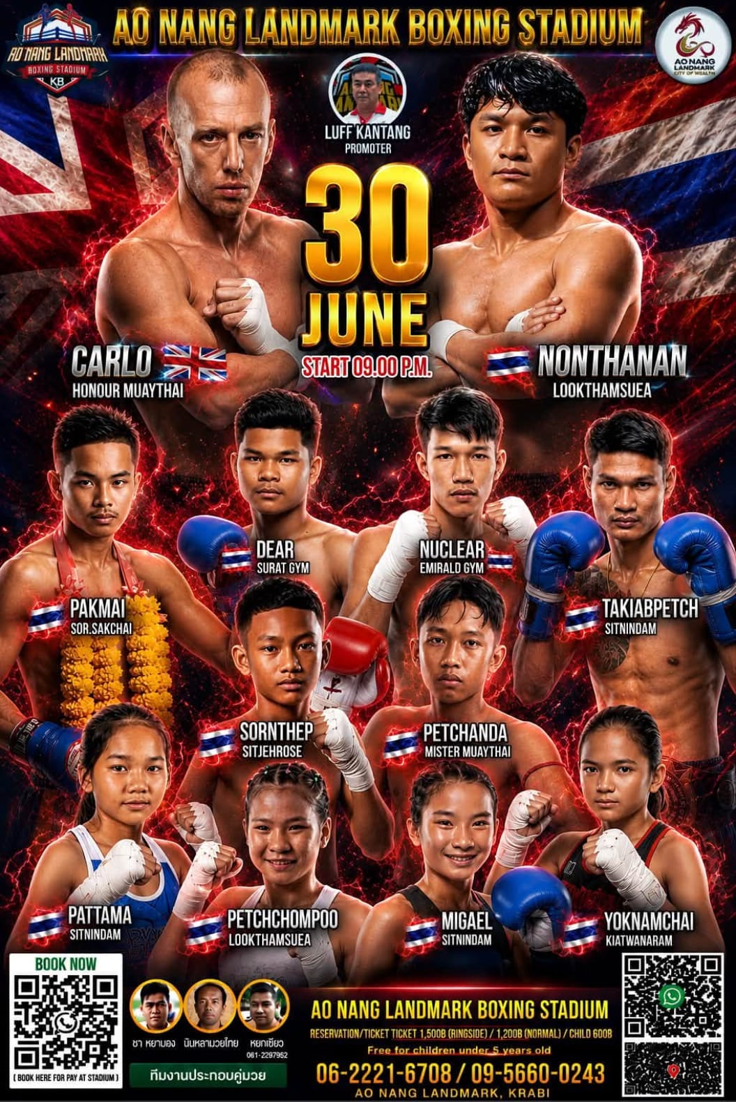 AO NANG LANDMARK BOXING STADIUM 30 JUNE 2026