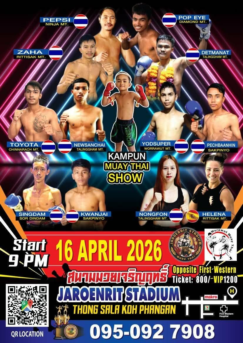 Kampun Muay Thai Show 16 APRIL 2026 poster